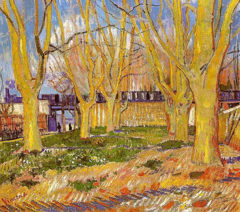 Vincent van Gogh Avenue of Plane Trees near Arles Station